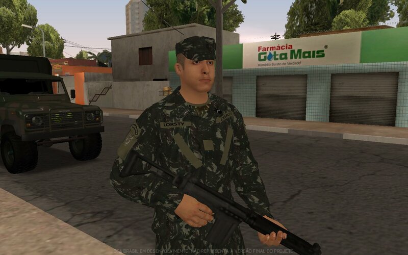 Gta San Andreas Skin Ex Rcito Brasileiro Infantaria Mod Gtainside