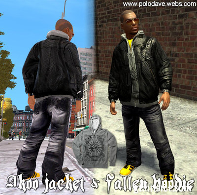 GTA 4 Akoo jacket & Fallen Hoodie Mod - GTAinside.com