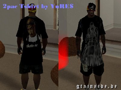 GTA San Andreas 2pac Tshirt Mod - GTAinside.com