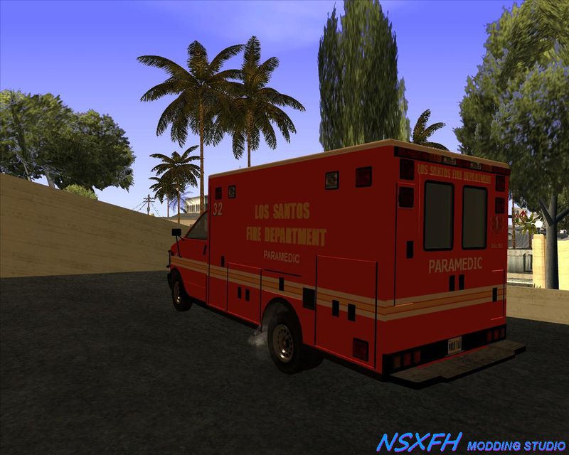 GTA San Andreas GTA V LSFD Ambulance [just Texture, Not MOD] Mod ...