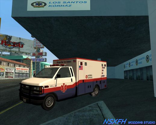 GTA V MRSA Ambulance GTA V LSFD Ambulance [just Texture, Not MOD]