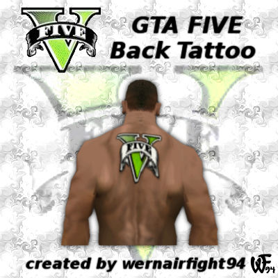 GTA Five Back Tattoo