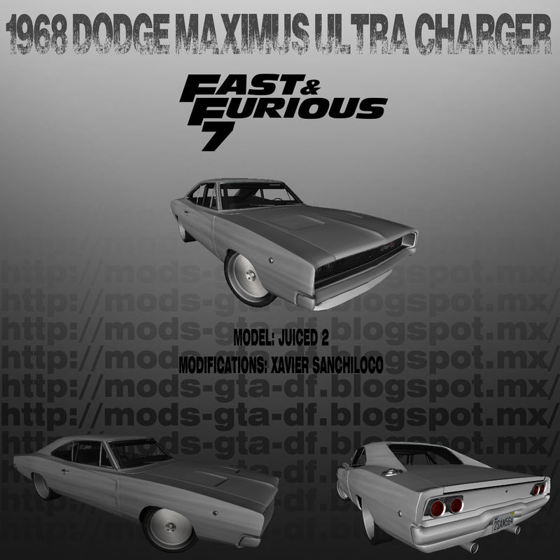 GTA San Andreas 1968 Dodge Maximus ULTRA CHARGER FF7 Mod 