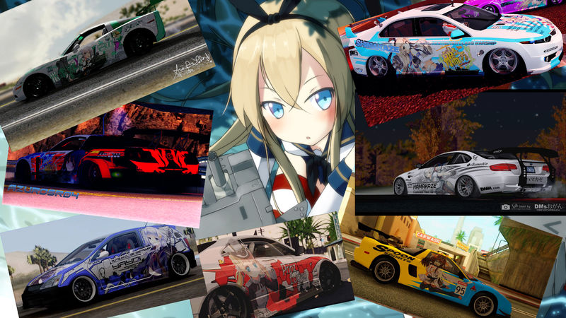 Hentai Anime Cars Pack - GTA SA PC (Itasha Style)