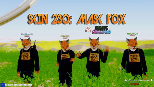 Skin 230: Mask Fox SA-MP