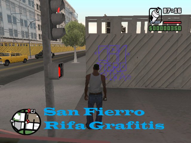 GTA San Andreas San Fierro Rifa Tags Restored For Mobile Mod