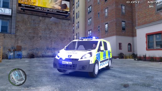 West Midlands Police Peugeot Expert Cell Van