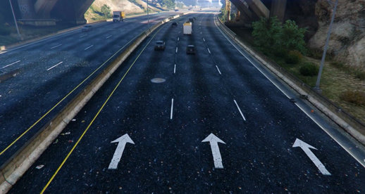 GTA V New HQ Road Texture (Highway,City)