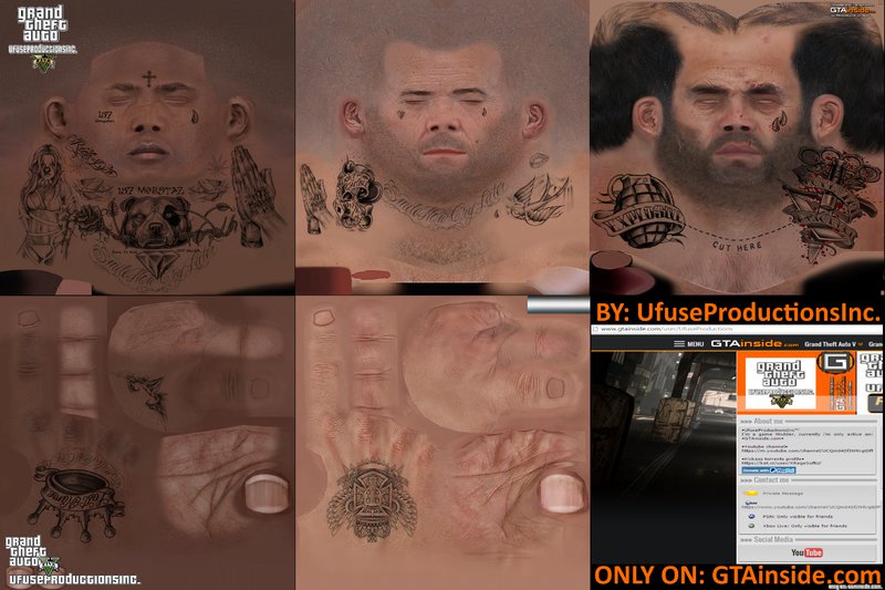 gta v face tattoos