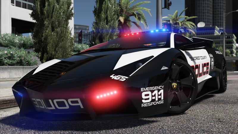 GTA 5 Lamborghini Reventón | Hot Pursuit Police | AUTOVISTA [Add-On ...