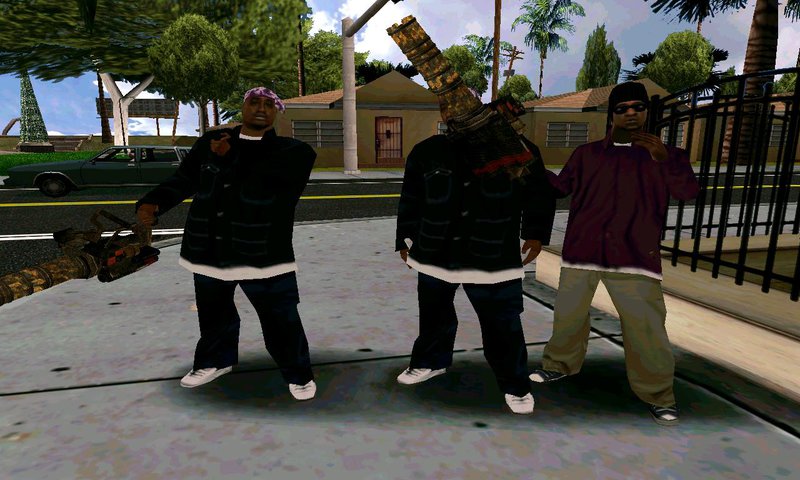 GTA San Andreas All Gangs Have Minigun Mod - GTAinside.com
