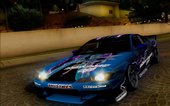 Nissan Silvia S15 With Cirno Touho Project Itasha [Glow In Dark]