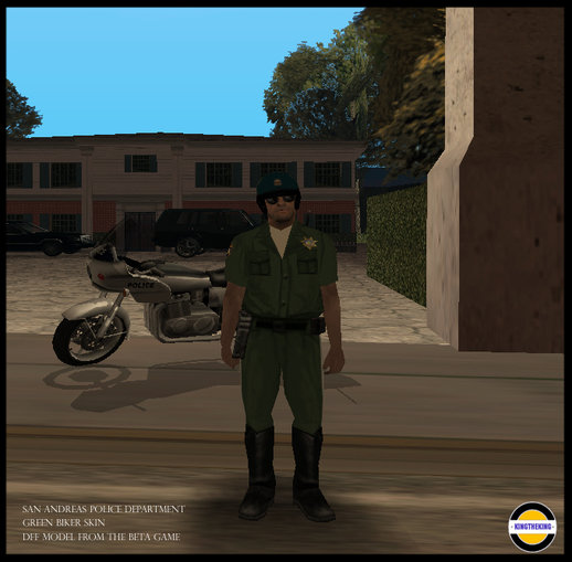 SAPD Green Biker