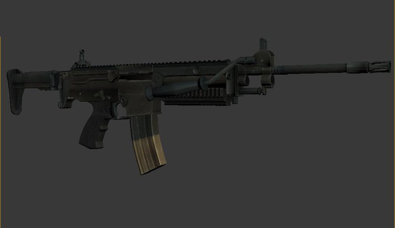 GTA San Andreas ULTIMAX 100 Assault Rifle Mod - GTAinside.com