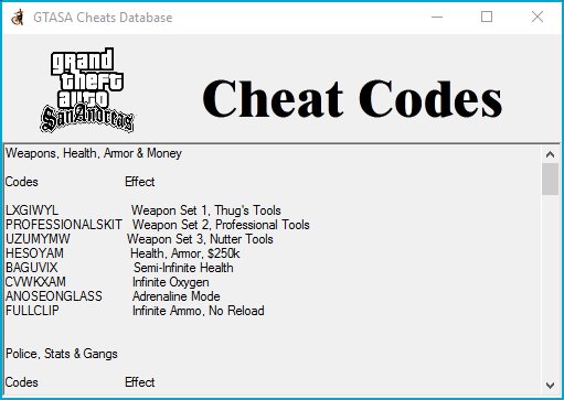 gta san andreas cheats for weapons