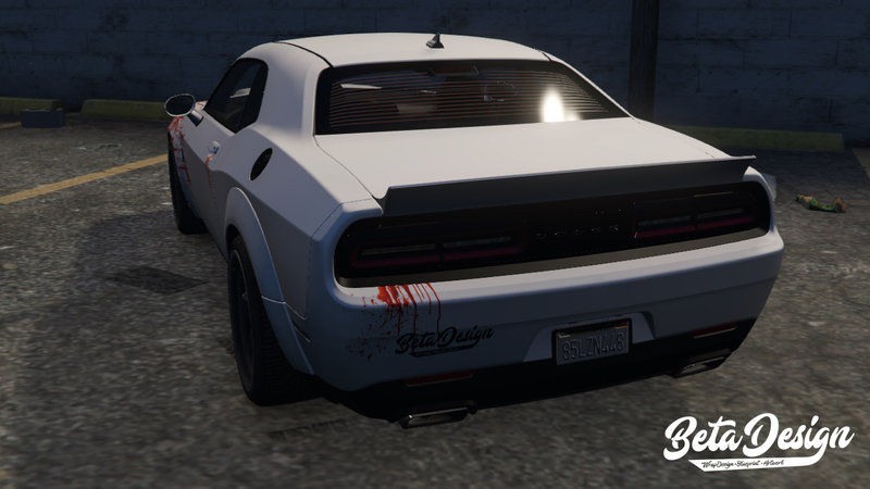 Gta 5 2018 Dodge Challenger Srt Blood Demon Template By