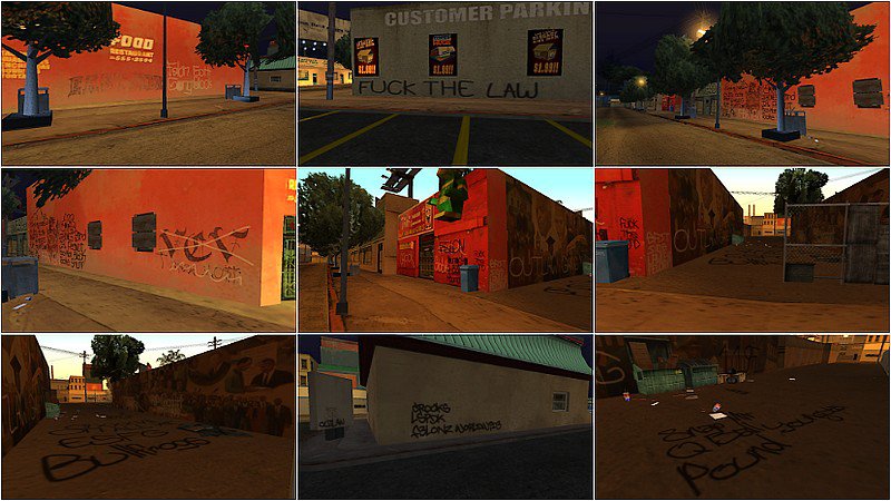 GTA San Andreas Gangster Spongebob Graffiti Mod 