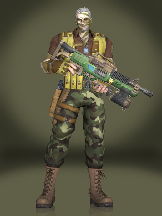 Overwatch Soldier 76 Commando 76+Bonus