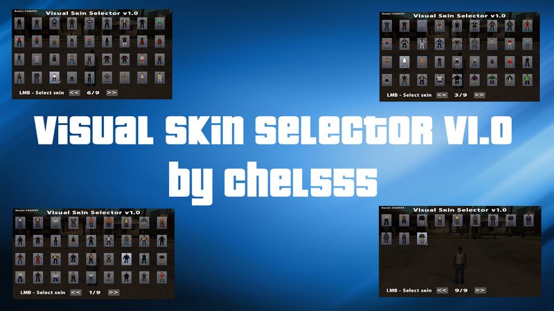 Download Skin Selector by Visek for GTA San Andreas (iOS, Android)