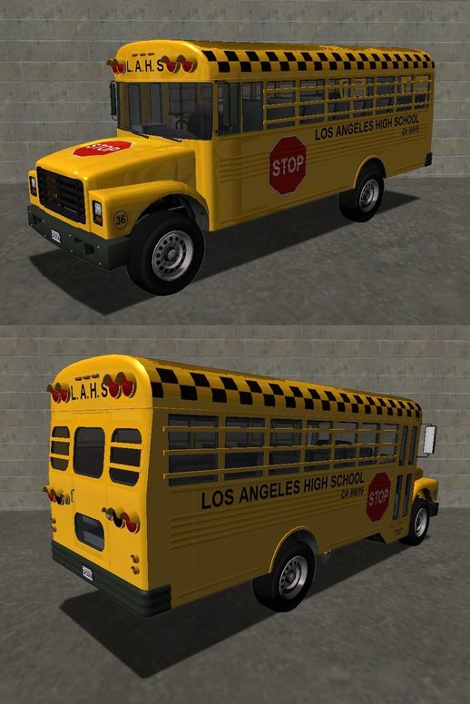 GTA V Vapid School Bus Los Angeles v1.0