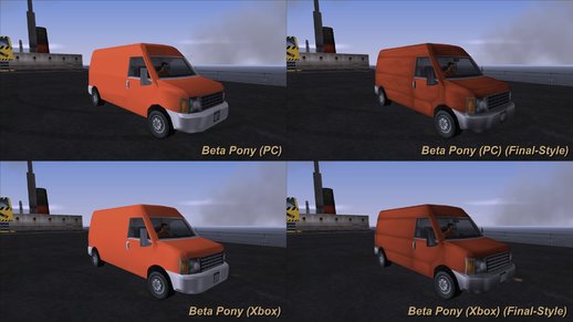 GTA3: Beta Pony (multiple versions)