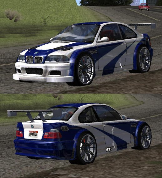 GTA San Andreas 2001 BMW M3 E46 GTR Most Wanted (2012 style) v1.0 Mod ...