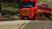 Portuguese Fire Department Volunteers Mercedes-Benz Actros Euro6 + Trailer Tanker