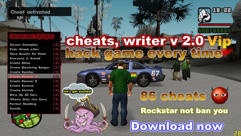 gta san andreas mobile how to activate cheats using hackers