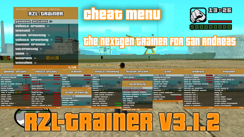 Cheat Menu (Lua) - GTA San Andreas (Grinch_) - Trainers & Hacks