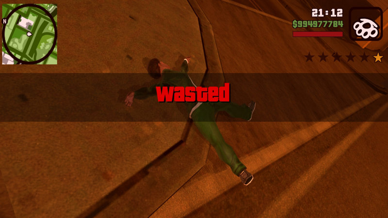GTA San Andreas GTA V Wasted/Busted Mod for Mobile Mod