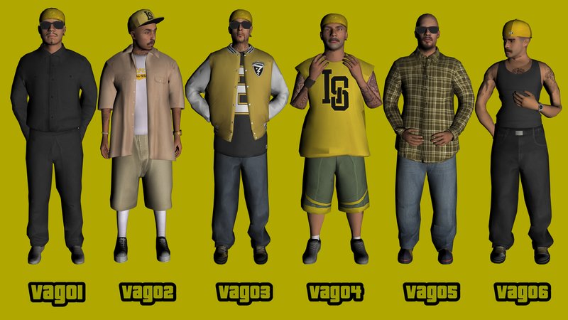 Download Los Santos Vagos Gang Member Skin for GTA San Andreas