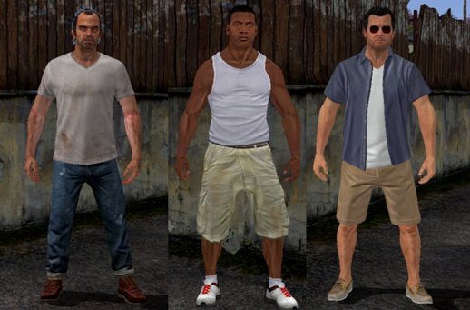 GTA V Protagonist V2 HD Retexture Final Skin for Mobile