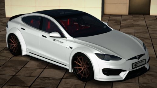 GTA San Andreas Tesla Model S P100 Prior Design Mod - GTAinside.com