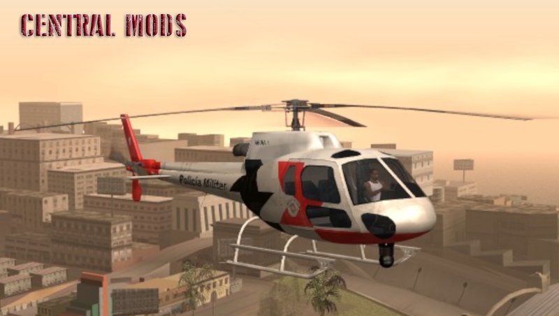 GTA San Andreas Helicóptero Esquilo Modelo H350 BA v1 Mod 