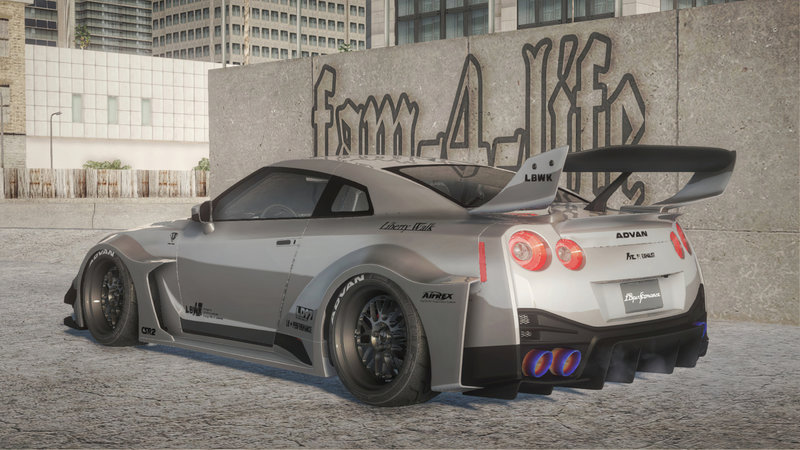 Realistic Nissan GT-R R35 Supreme X Louis Vuitto for GTA San Andreas  Definitive Edition