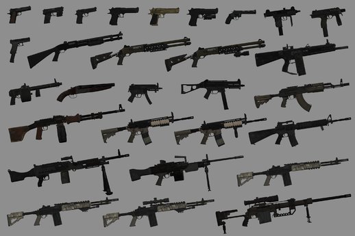 GTA San Andreas COD: Modern Warfare 2 Remastered Weapons Pack Mod ...