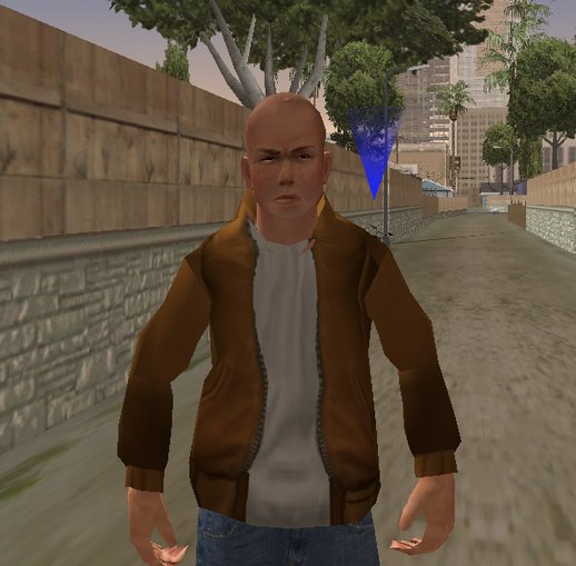 GTA San Andreas Jimmy Hopkins Orange Jacket Skin Mod - GTAinside.com