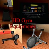 Gym Interior and Equipment Retexture_Sid_ReText