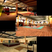 Gym Interior and Equipment Retexture_Sid_ReText