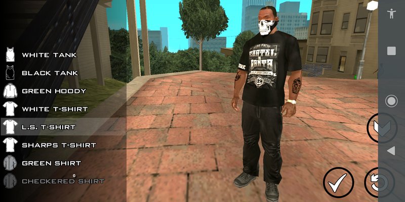 GTA San Andreas Shadow's Small Clothes Pack Mod 
