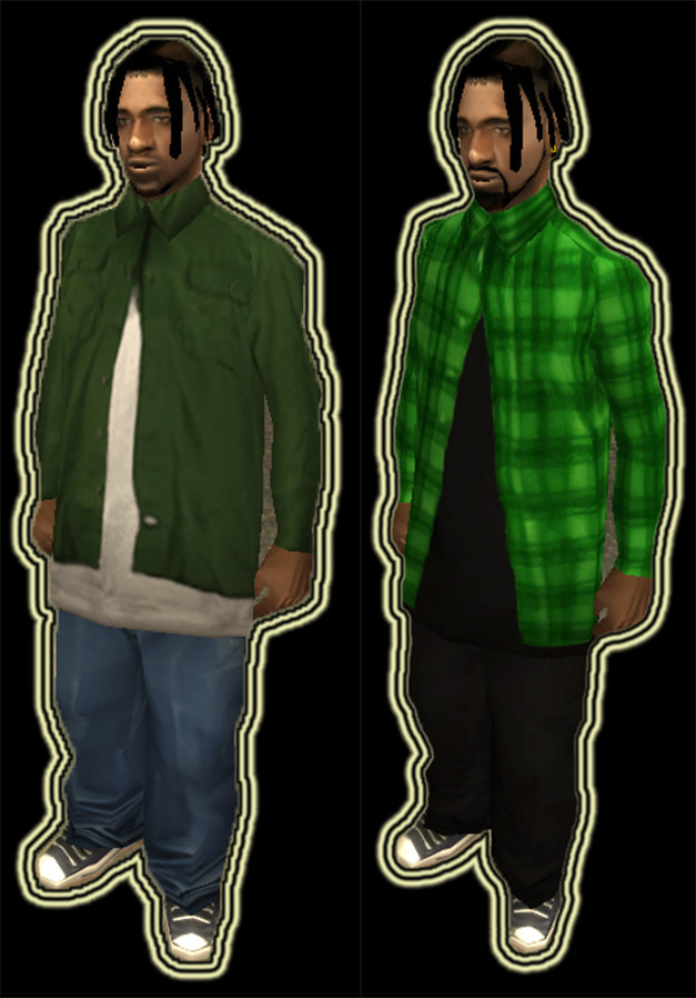 GTA San Andreas Fam2 Retexture Skinpack Mod - GTAinside.com