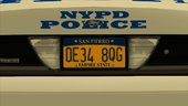 San Fierro License Plate (New York Style)