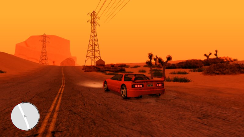 Why didn't the PC version have the PS2 atmosphere it gives san