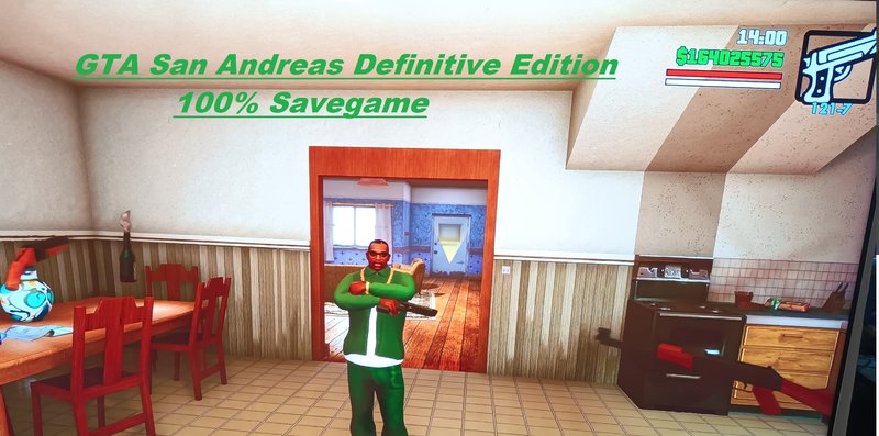 GTA San Andreas Awesome Save 100% for GTA SA Remastered (PS3 version) Mod 