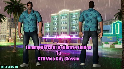 Tommy Vercetti Definitive Edition To GTA Vice City Classic