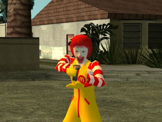 Japanese Ronald McDonald Skin Mod