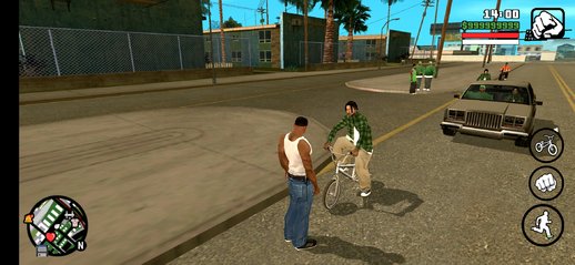 GTA San Andreas GSF Homies Riding A BMX for Mobile Mod - GTAinside.com