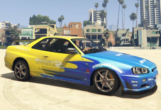 Malaysia Skyline R34 Spoon Livery Boss Popcorn