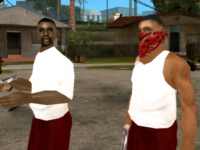 GTA San Andreas Blood Gang V1 (only Android+iOS) Mod - GTAinside.com