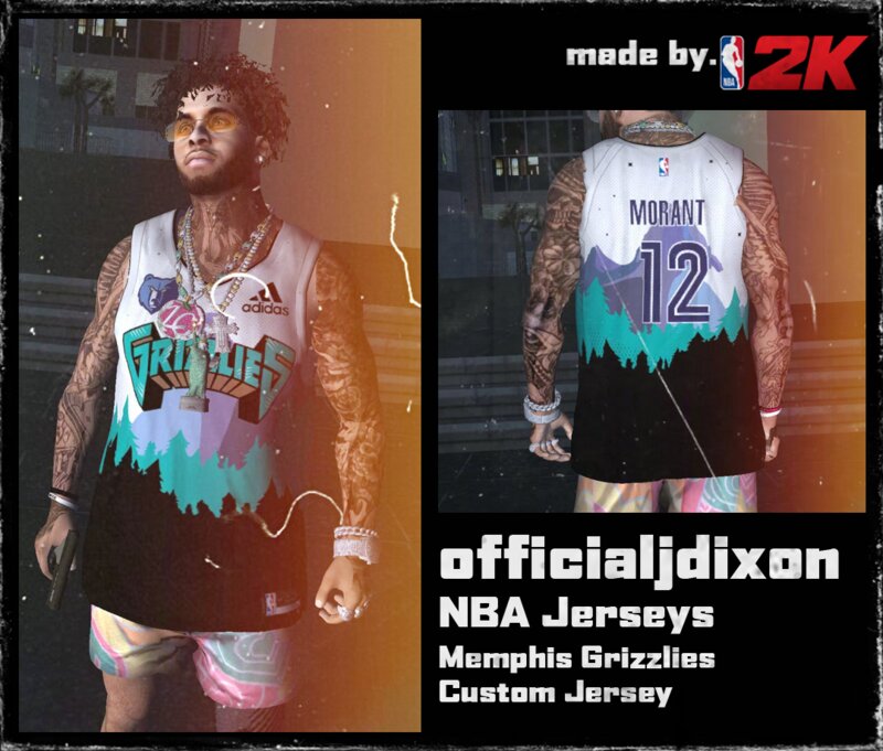 GTA San Andreas Memphis Grizzlies Custom Jersey Mod 